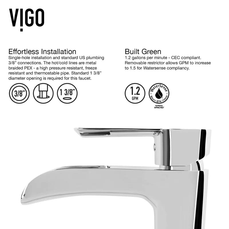 Niko 10.5'' Chrome Modern Single-Hole Vessel Bathroom Faucet