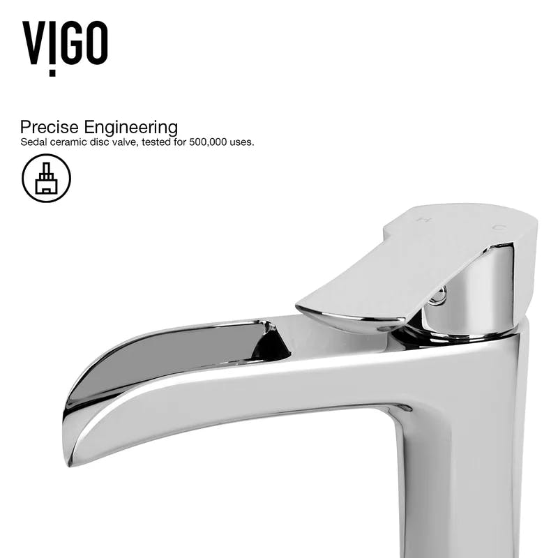 Niko 10.5'' Chrome Modern Single-Hole Vessel Bathroom Faucet