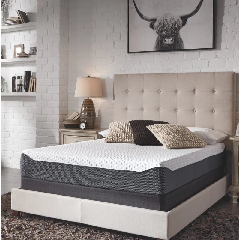 Gruve 10" White Full Memory Foam Adjustable Bed