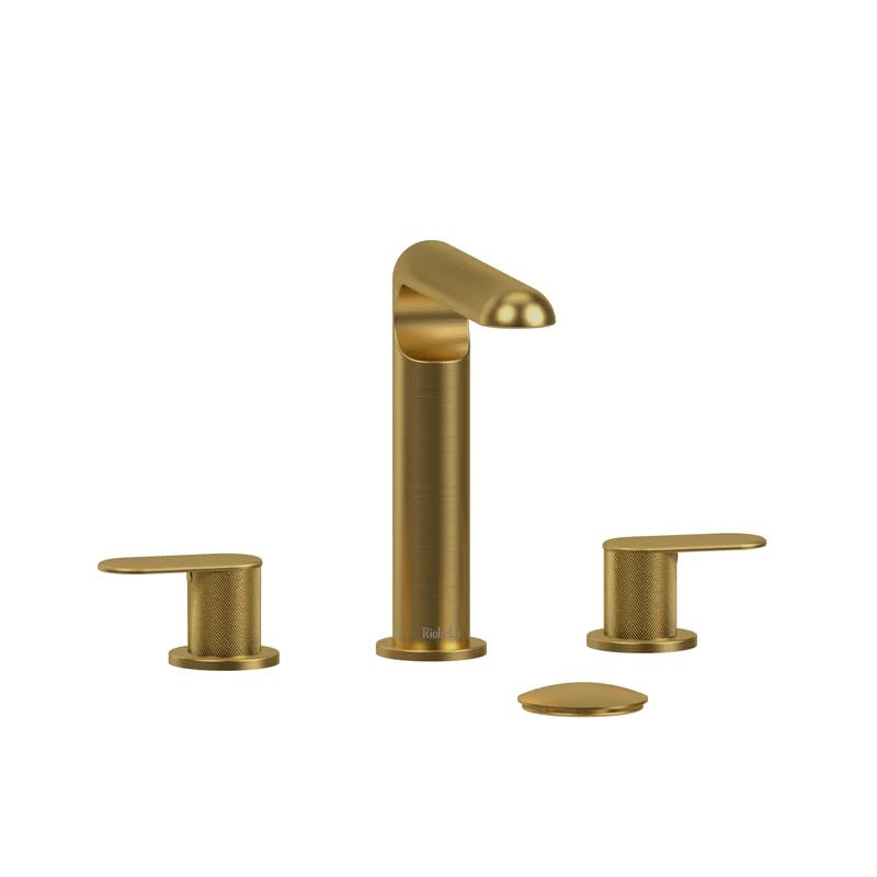 Ciclo Elegance 2-Handle Brushed Gold Widespread Bathroom Faucet