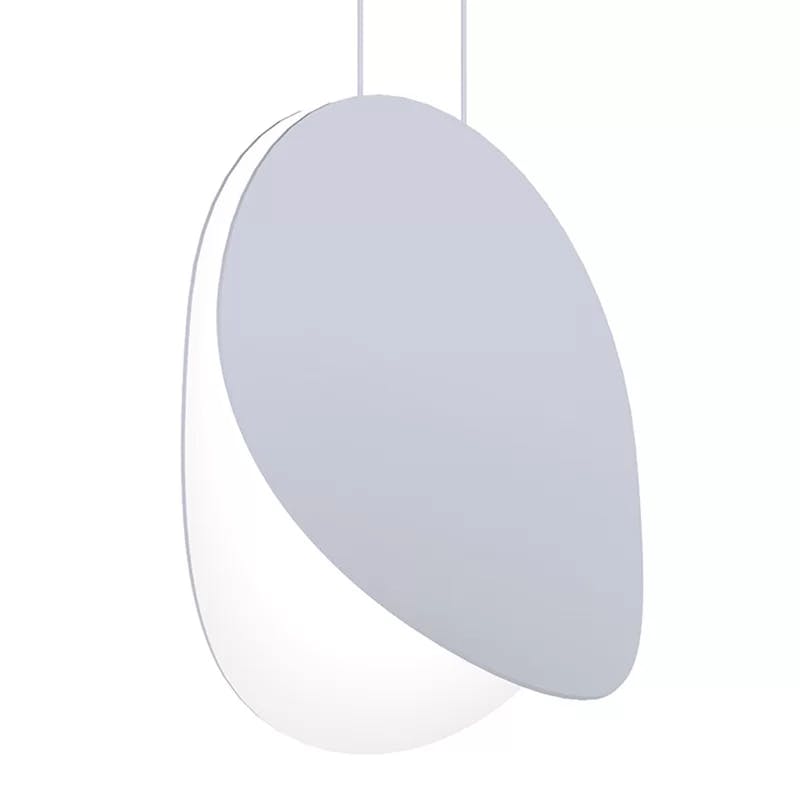 Dove Gray Aluminum LED Bowl Pendant - Indoor/Outdoor Elegance