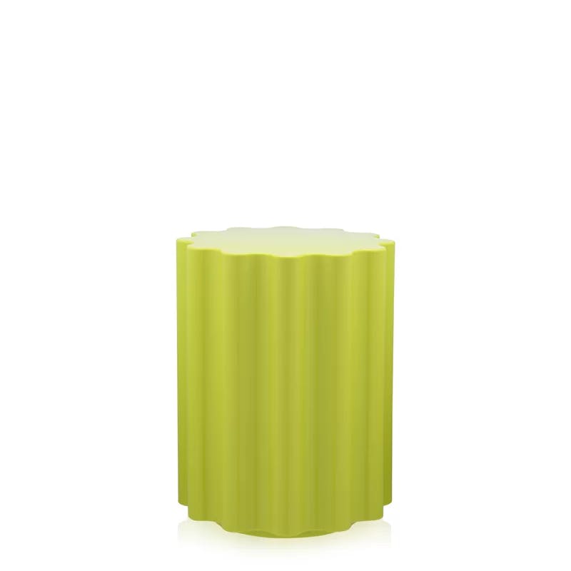 Colonna Green Glossy Thermoplastic Multipurpose Stool