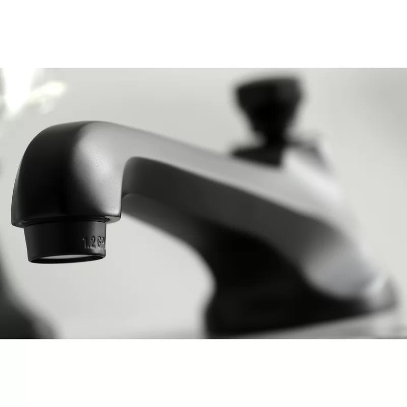 Essex Traditional Matte Black Brass 8" Widespread Bathroom Faucet