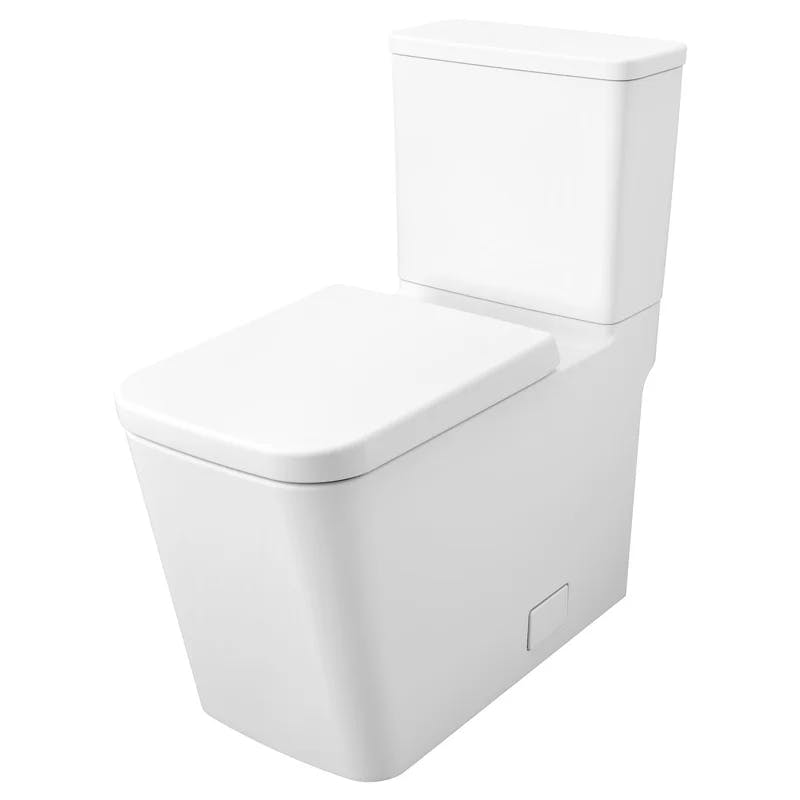 EcoLuxe Alpine White Dual Flush High-Efficiency Elongated Toilet