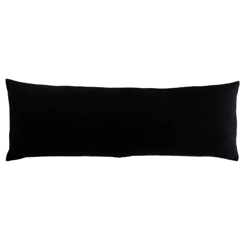 Dodson Embroidered Cotton Lumbar Pillow Cover, 14" x 40"