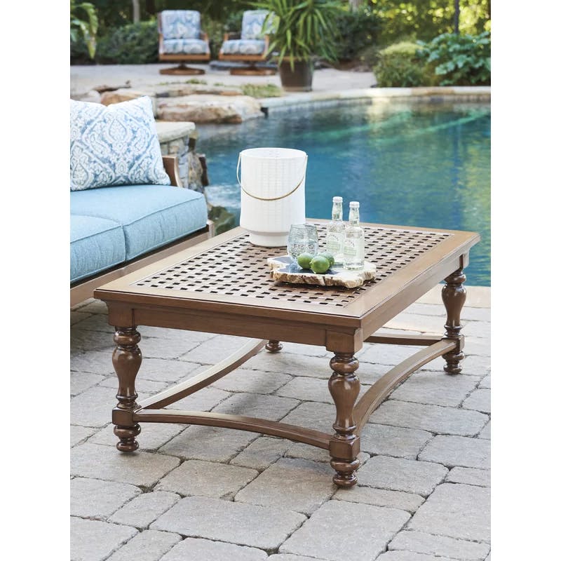 Harbor Isle 48'' Brown Transitional Rectangular Cocktail Table
