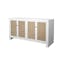 Sofia 58'' Contemporary White Lacquer Media Cabinet with Adjustable Shelving