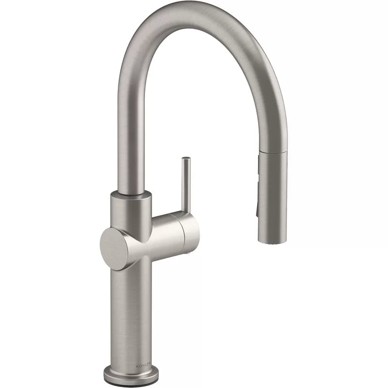Crue Vibrant Stainless Single-Handle Pull-Down Kitchen Faucet
