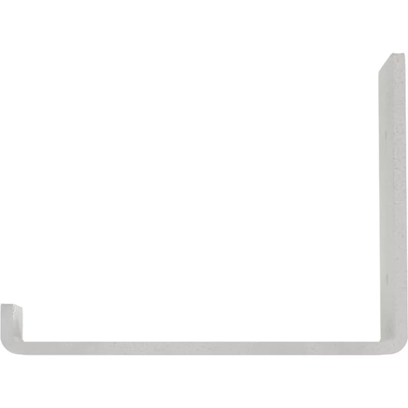 Hammered White Steel 6"x8" Countertop Shelf Bracket