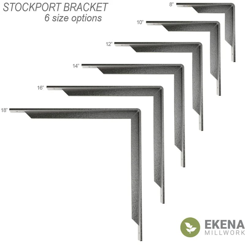 Stockport 2'' x 16'' Steel Bracket for Versatile Shelving & Countertop Support