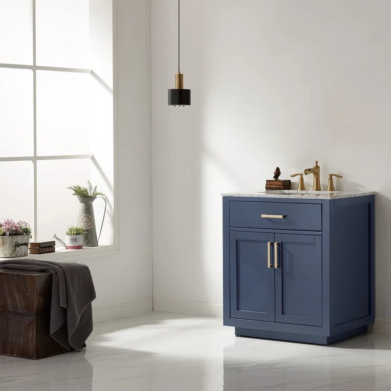 Ivy 30" Royal Blue Freestanding Single Bathroom Vanity Cabinet