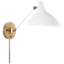 Charlton Convertible Brass Accented White Wall Sconce