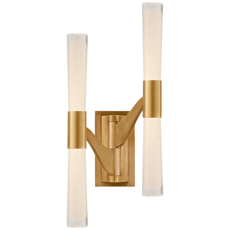 Brenta Articulated Swing Arm Sconce in Hand-Rubbed Antique Brass