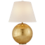 Edison Sphere Outdoor Table Lamp in Gild Finish, 24.5" Height