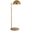 Elegant Adjustable Dulcet Floor Lamp in Antique-Burnished Brass