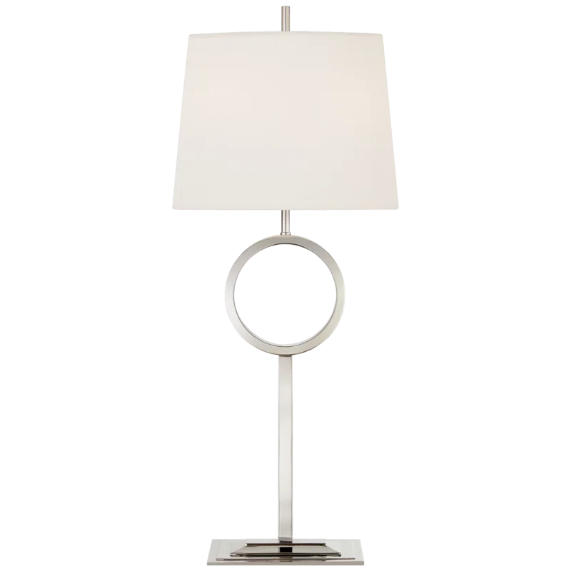 Edison 33" Outdoor Polished Nickel Buffet Table Lamp