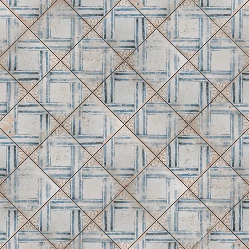 Kings Root 18" x 18" Beige Transitional Ceramic Tile