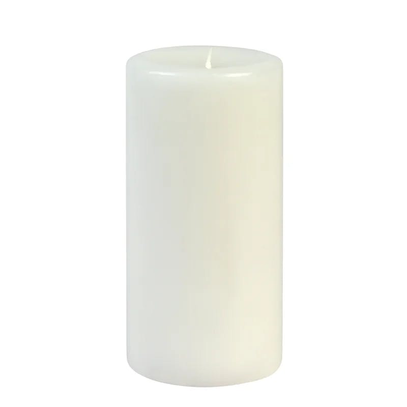 Elegant White Paraffin Pillar Candle, 3x4 Inch