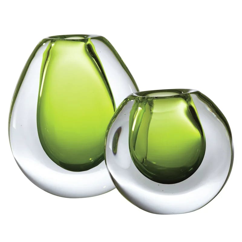 Limeade Ice Small Glass Decorative Table Vase