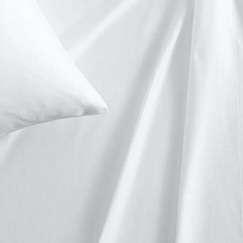 Luxurious King-Size Deep Pocket Sateen Sheet Set in Crisp White