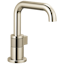 Luxe Nickel Modern 7.5" Single Hole Brass Bathroom Faucet