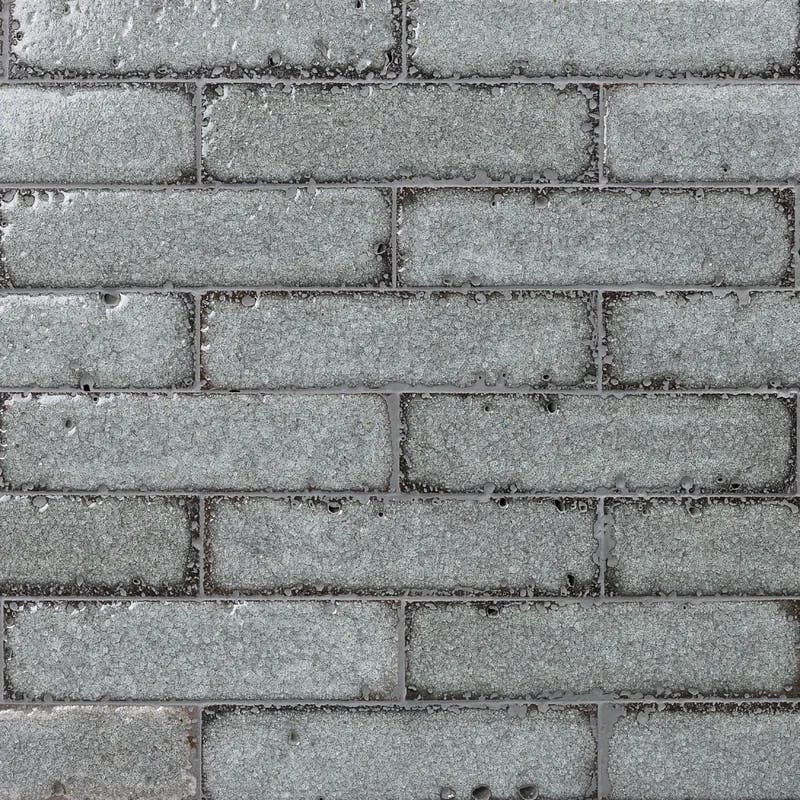 Magma Stone Glazed Gray 3" x 12" Subway Wall Tile