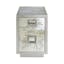 Cisco Contemporary Mirrored Silver Accent Cabinet with Storage