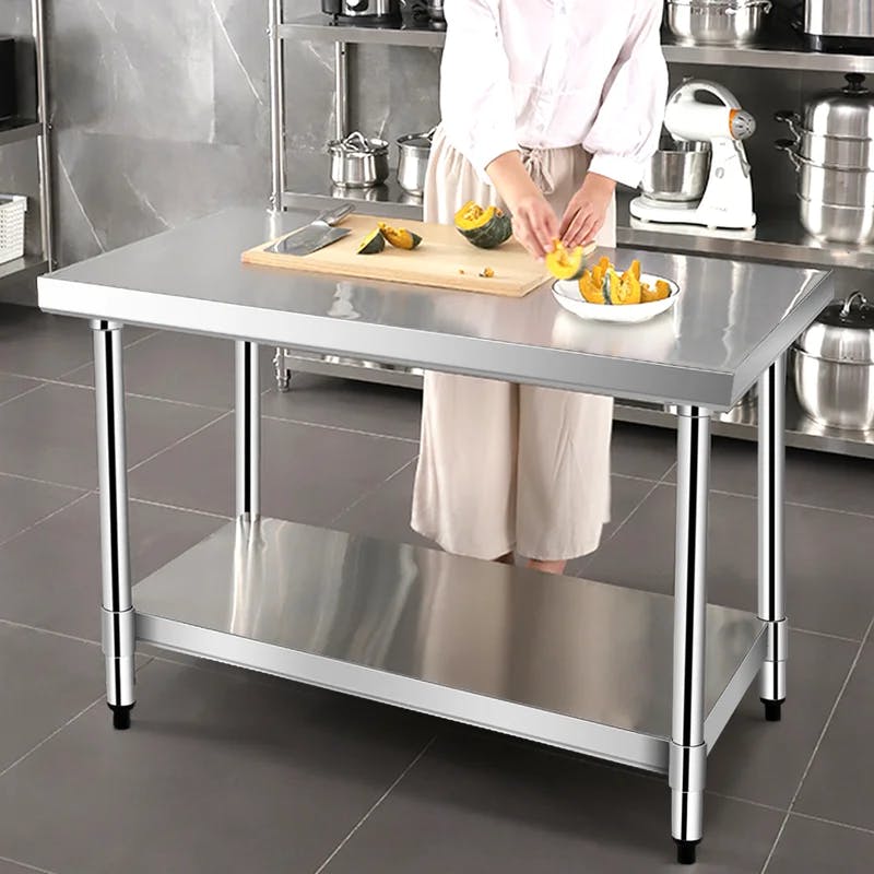 Stellar 36''x24'' Stainless Steel Commercial Kitchen Worktable