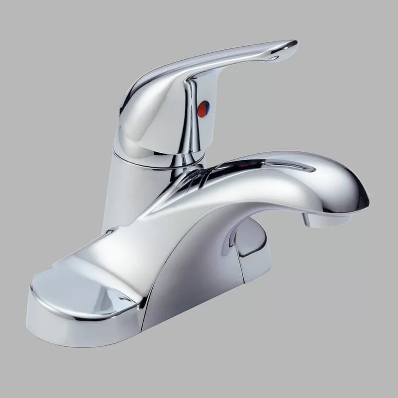 Elegant Modern Chrome Centerset Bathroom Faucet with ADA Compliance
