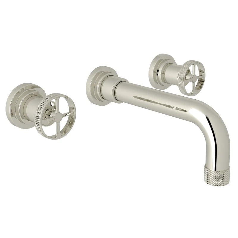 Campo Classic Wall Mounted Polished Nickel 2-Handle Widespread Faucet