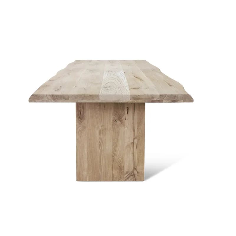 Farmstead Oak 86'' Rustic Solid Wood Dining Table