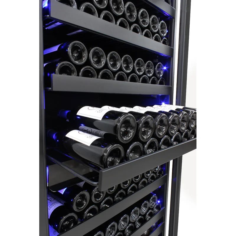 Elegance 270-Bottle Dual-Zone Freestanding Wine Cooler with LED Lighting