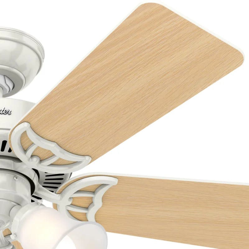 WhisperWind Classic 42" Ceiling Fan with White Oak Blades and Lighting