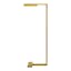 Dessau 38" Natural Brass LED Task Floor Lamp with Touch Dimmer