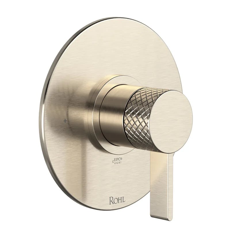 Tenerife Transitional Polished Nickel Wall-Mounted Lever Trim