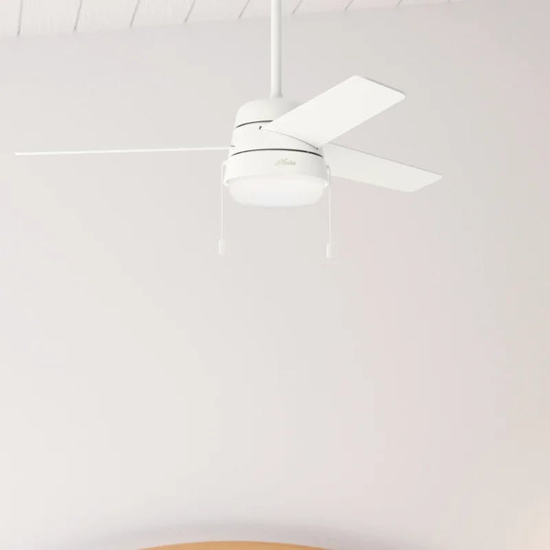 Aker 52" Fresh White 3-Blade LED Ceiling Fan with Reversible Blades