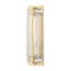 Hawkins Aged Brass Dimmable Glass Tube Wall Sconce