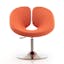 Manhattan Comfort Perch Orange Wool Blend Swivel Chair