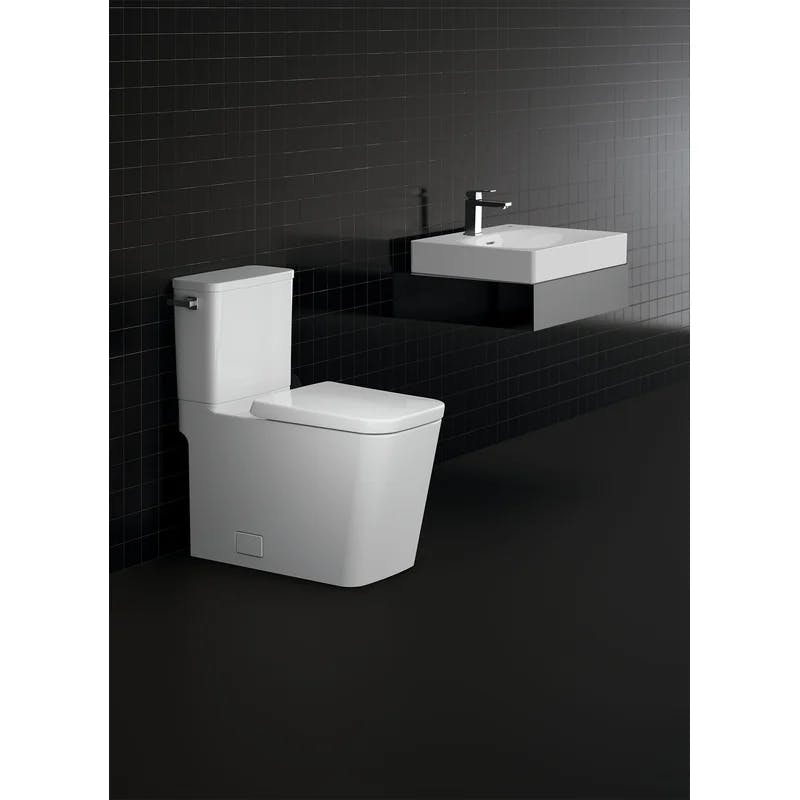 Eurocube Alpine White 24" Ceramic Wall-Mount Bathroom Sink