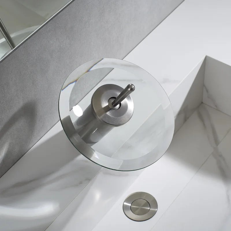 Torino Ultra-Contemporary Satin Nickel Single-Hole Bathroom Faucet