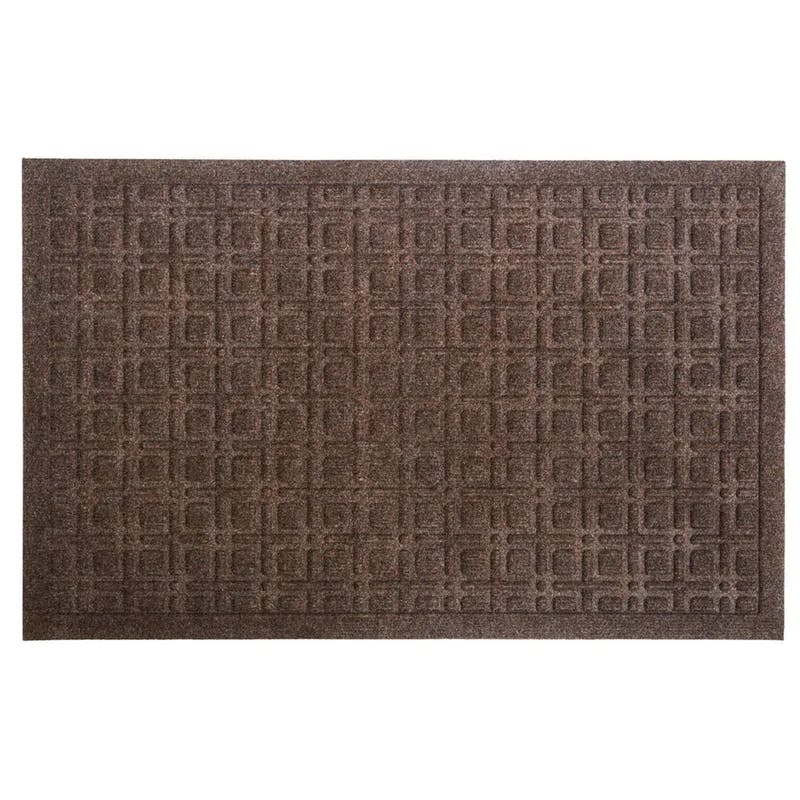 Cinnamon Lattice 22" x 35" Polypropylene Outdoor Doormat