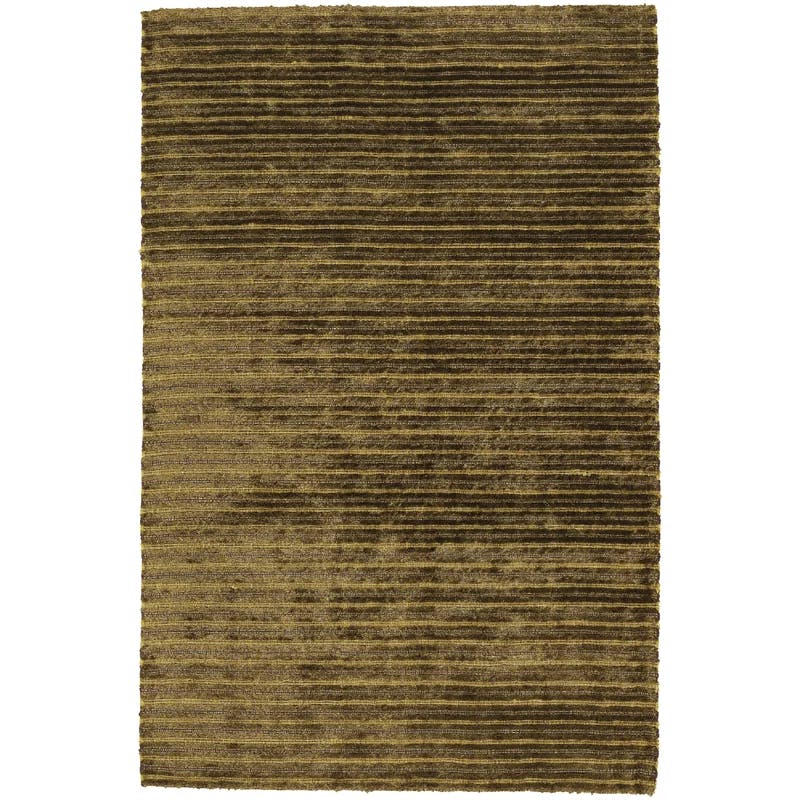 Ulrika Handmade Striped Shag Wool-Blend 5' x 7'6" Area Rug