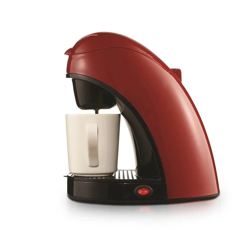 Brentwood 120W Red Espresso Coffee Machine with Ceramic Mug
