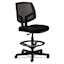 360 Swivel Mesh Task Chair with Adjustable Height and Footrest in Black