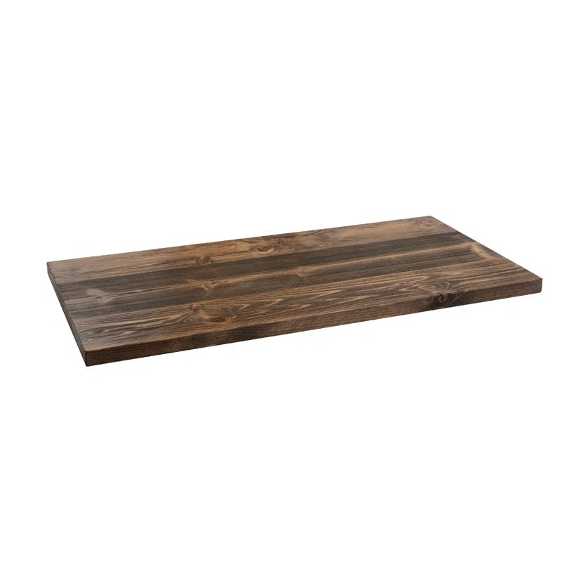 Trail Brown Rustic Solid Pine Coffee Tabletop 18x36 inches