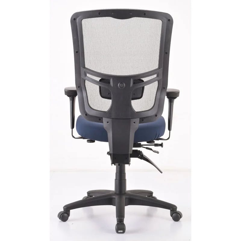 Ergonomic Navy Mesh Task Chair with Adjustable Arms