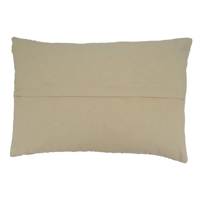 Black & White Striped 100% Cotton 16" x 24" Pillow Cover