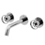 Brooklyn Inspired Industrial-Chic Chrome Wall Mount Bathroom Faucet