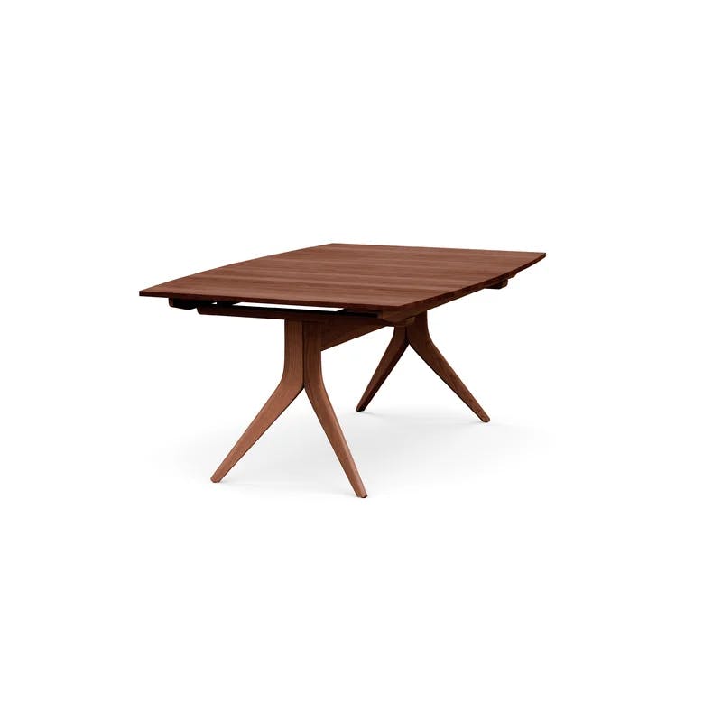 Catalina Cherry Wood Extendable Mid-Century Modern Dining Table