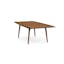 Mid-Century Modern Saddle Cherry Solid Wood Extendable Dining Table